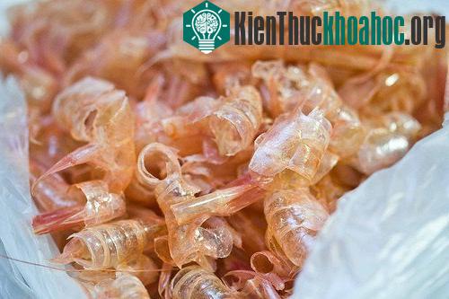 Vỏ tôm là nguồn nguyên liệu triển vọng đang bị lãng phí hiện nay.