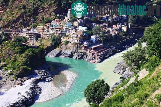 Sông Alaknanda và Bhagirathi, Devprayag, Ấn Độ