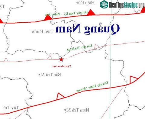 Bản đồ tâm chấn trận động đất sáng 3/9&nbsp;- (Nguồn: Trung tâm báo tin động đất và cảnh báo sóng thần)