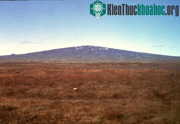 Một dạng núi lửa hình khiên - hình dạng giống khiên chiến binh ngày xưa.