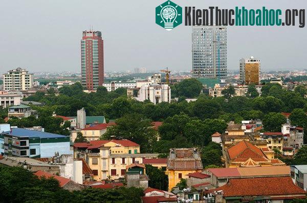 Những khoảng cây xanh của Hà Nội nhìn từ trên cao