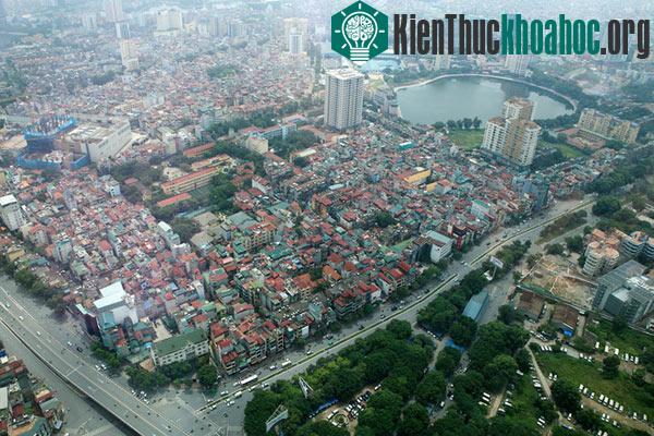Những khoảng cây xanh của Hà Nội nhìn từ trên cao