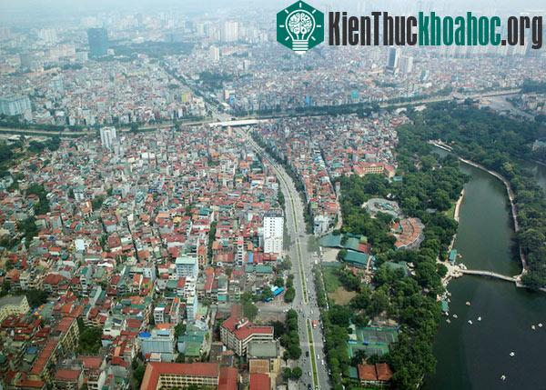 Những khoảng cây xanh của Hà Nội nhìn từ trên cao