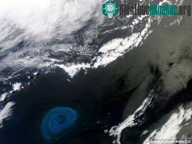 Ảnh do vệ tinh Terra của Nasa chụp được về một "cơn bão" dưới biển