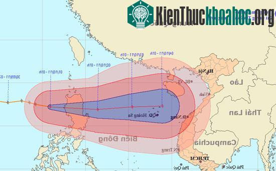 Chùm ảnh đường đi và vị trí cơn bão.