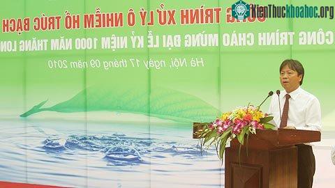 Khởi công công trình xử lý ô nhiễm hồ Trúc Bạch ảnh 0