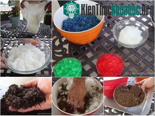 Chế siêu đất trồng từ bỉm trẻ em