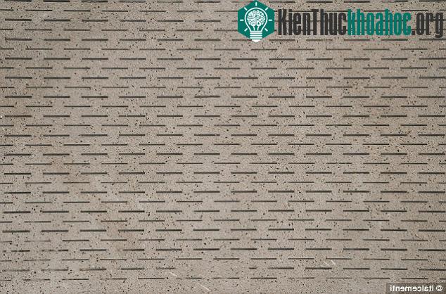 I.light được làm từ chất dẻo tổng hợp với rất nhiều các lỗ nhỏ từ 2-3mm