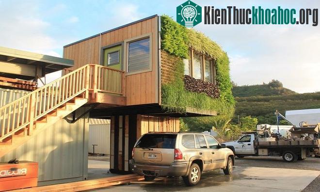 Nhà cây một cột sử dụng pin Mặt Trời