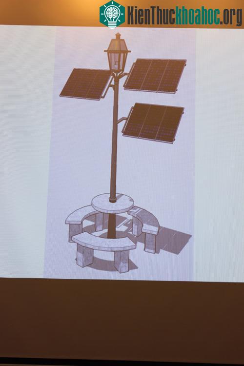 Mô hình solar tree. (Ảnh: chụp màn hình).