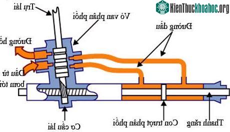 Hình 5: Sơ đồ hệ thống lái có trợ lực