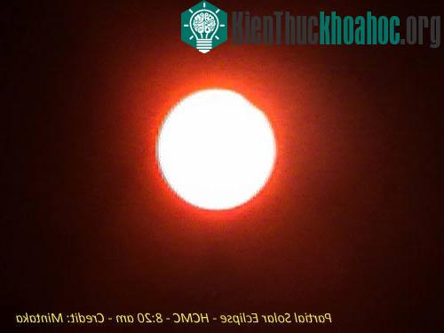 Kết quả quan sát nhật thực một phần tại Tp Hồ Chí Minh ảnh 0