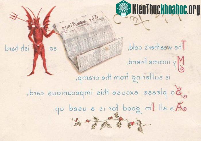 Thiệp Giáng sinh thời khủng hoảng với thông điệp "hãy thứ lỗi cho tấp thiệp rẻ tiền này".