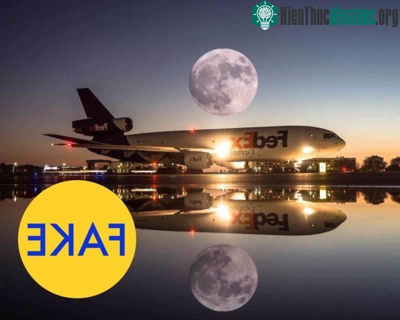 Siêu trăng trên máy bay FedEx