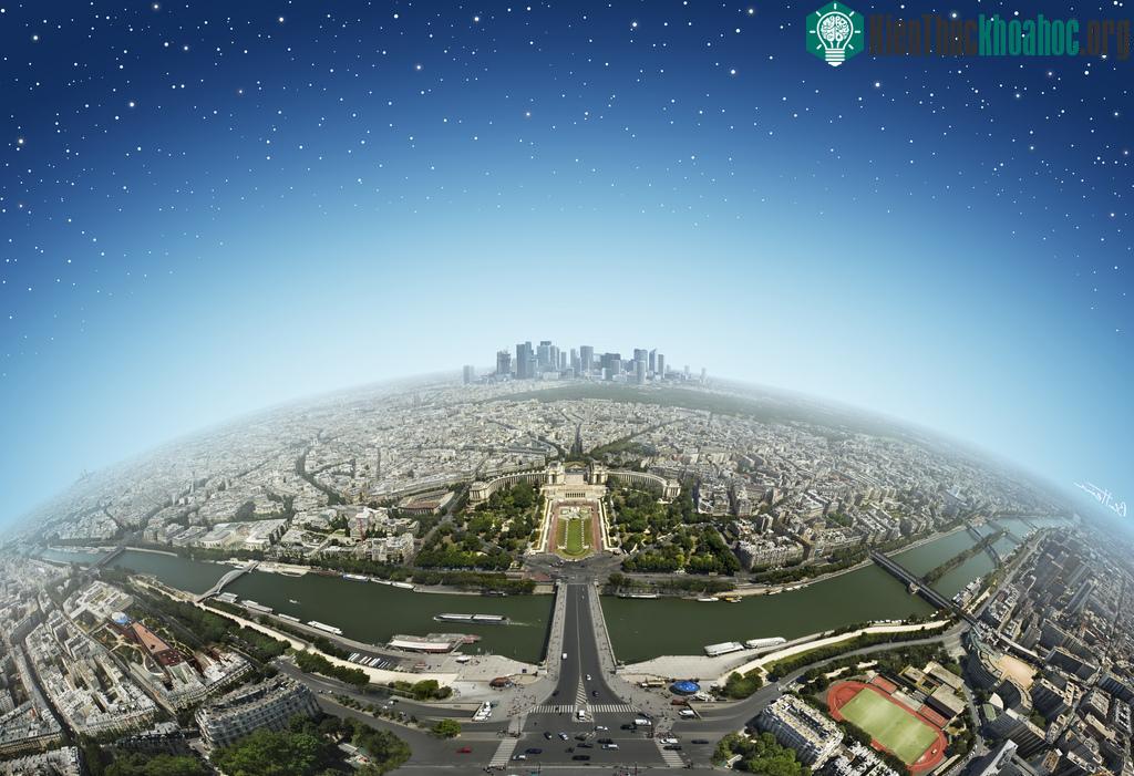 Nhìn từ trên đỉnh tháp Eiffel, Paris, Pháp