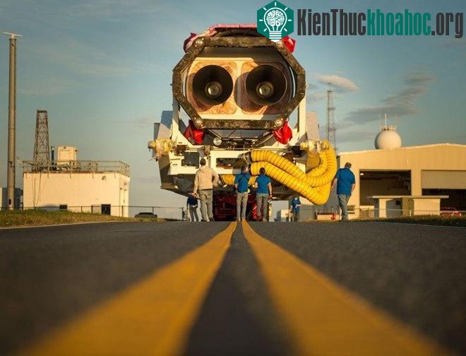 Tên lửa ATK Antares của NASA tại Virginia hôm 13/10.