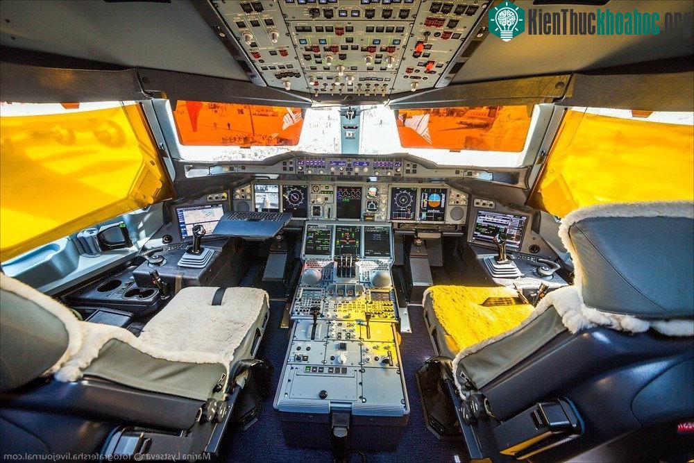 Buồng lái của A380.