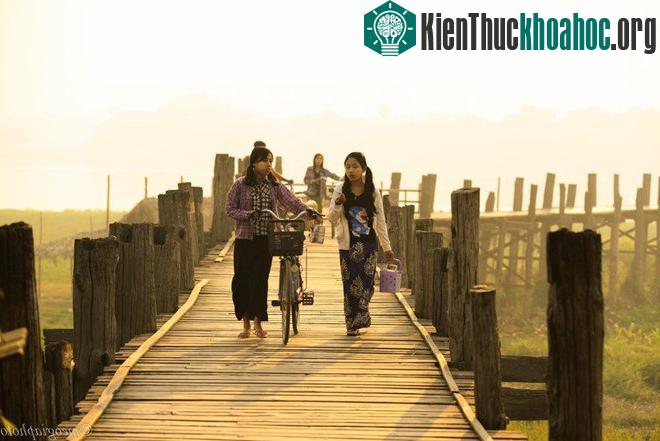 U Bein - Cây cầu gỗ lâu đời và dài nhất thế giới ảnh 14