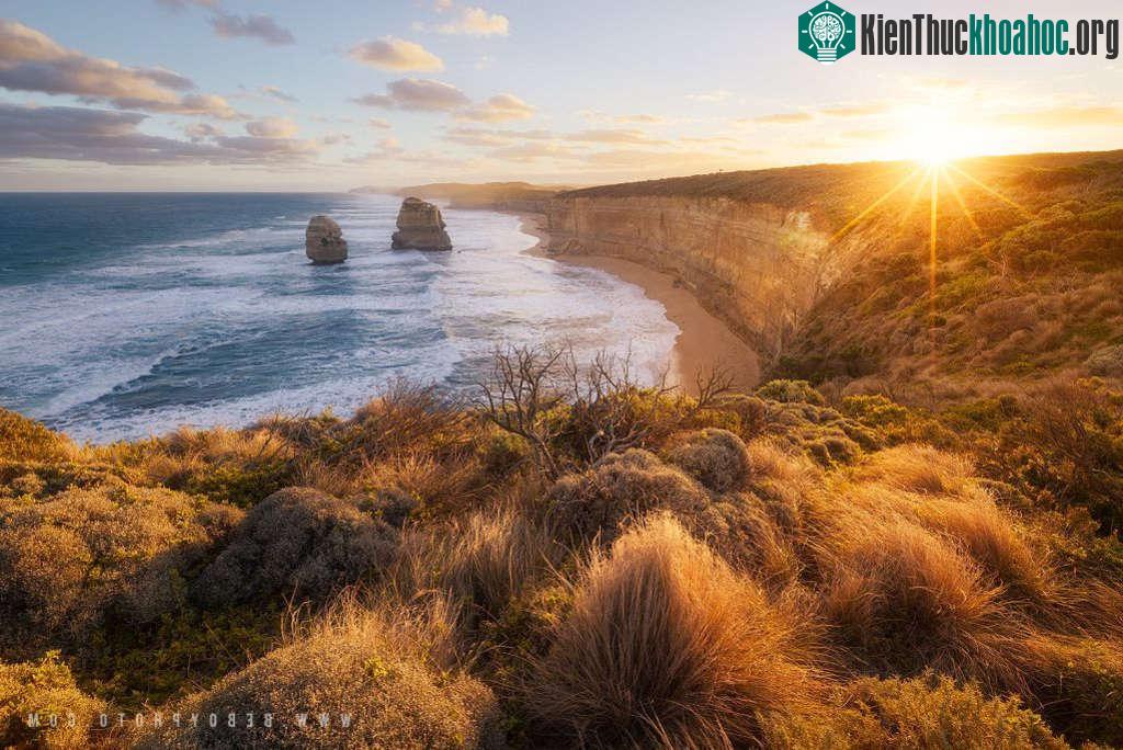 Được ngắm bình minh lên trên bờ biển của Australia quả là một điều tuyệt vời.