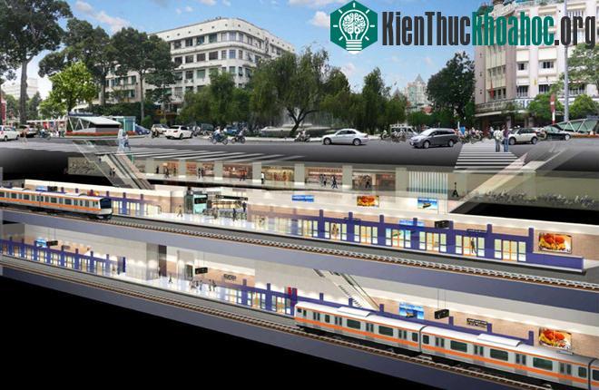 Phối cảnh nhà ga trong tương lai.