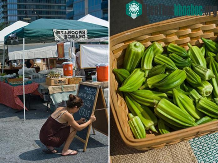 Các sản phẩm từ trang trạ20i Brooklyn Grange được cung cấp cho các nhà hàng và cả những chợ ở địa phương