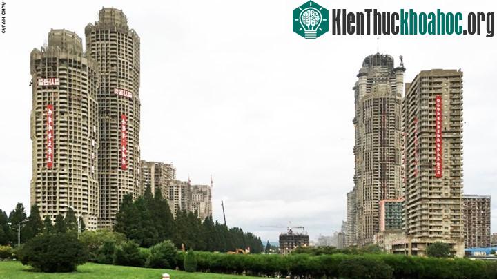 Khu đô thị mới ở phố Ryomong đang trong quá trình hoàn thiện.