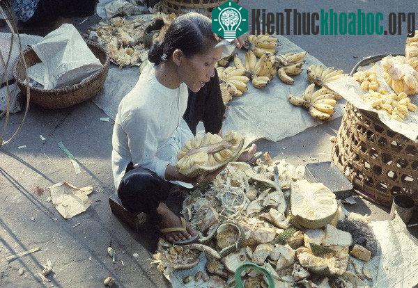 Một gánh trái cây trên đường phố Sài Gòn.