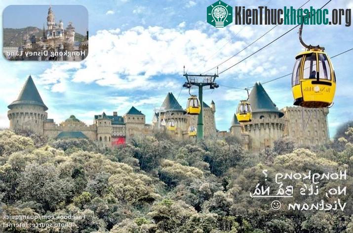 Đừng có nhầm Bà Nà, Việt Nam với Disney Land ở Hong Kong nha. Vì Bà Nà chắc chắn mát mẻ hơn Disney Land đấy!