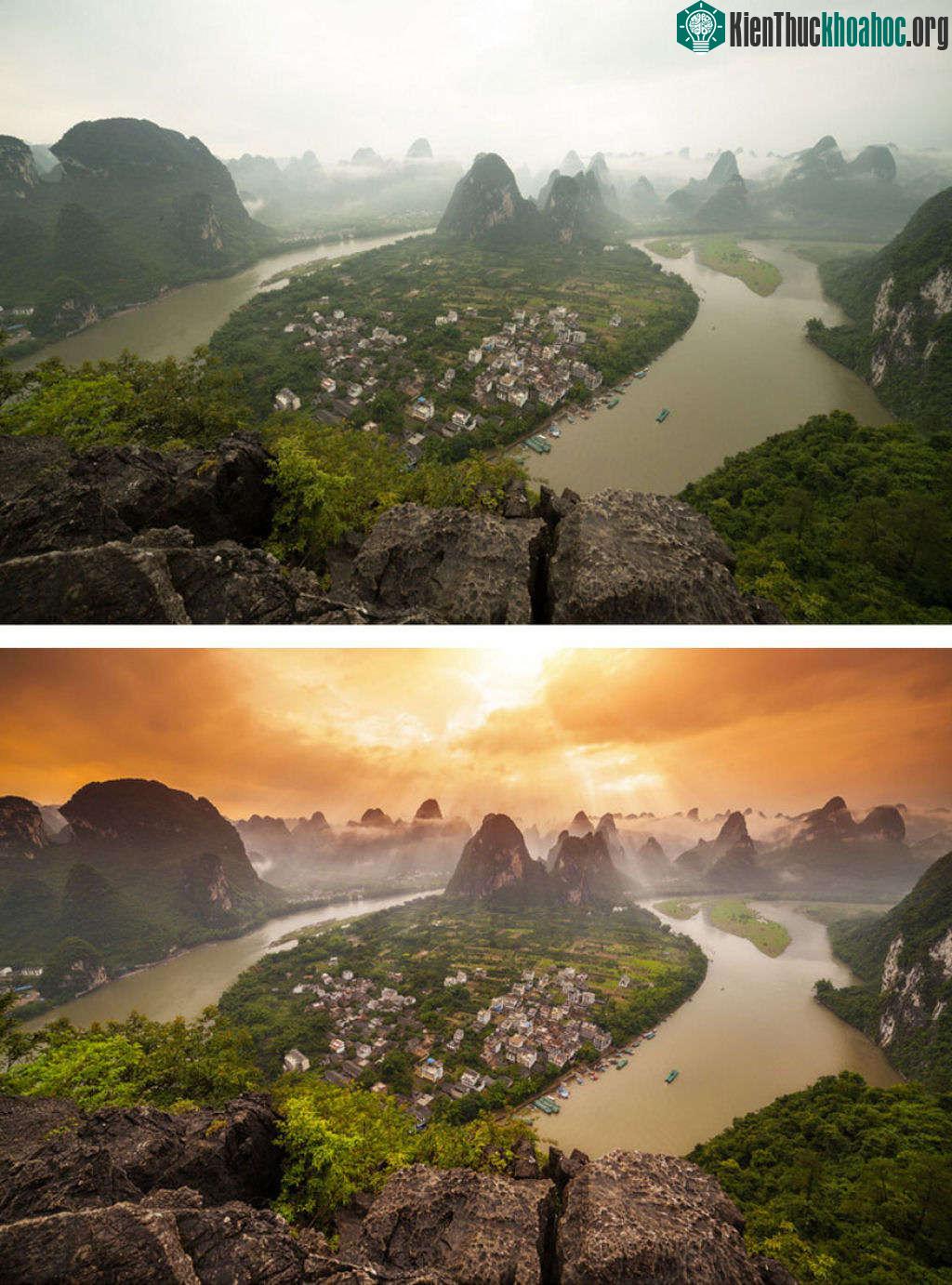 Hai bức ảnh này, thật không thể tin là cùng một nơi!