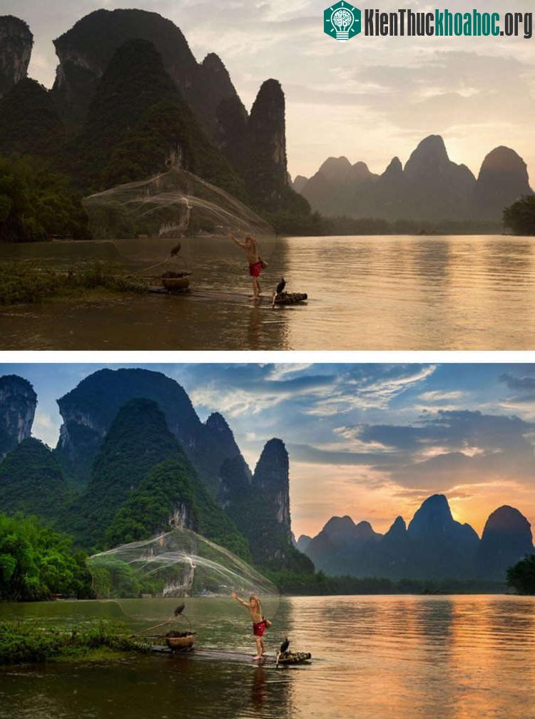 Chỉnh sáng, màu sắc, rõ nét hơn, cho ra một bức ảnh trông đặc biệt hơn ảnh gốc rất nhiều