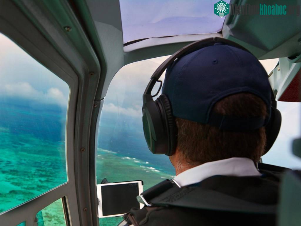 Các tour ngắm cảnh bằng trực thăng giúp du khách hình dung độ rộng lớn của Great Barrier.