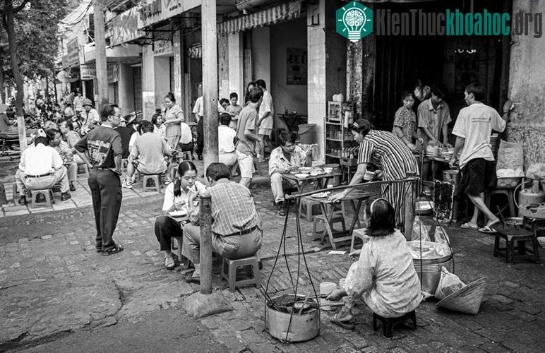 Một góc phố buổi sáng.