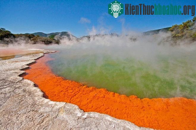 Champagne là hồ nước nóng nằm ở khu vực địa nhiệt Waiotapu, trên đảo Bắc của New Zealand. Lượng khí carbon dioxide bốc lên liên tục từ hồ nước tương tự một ly champagne sủi bọt, do đó nói được đặt ...