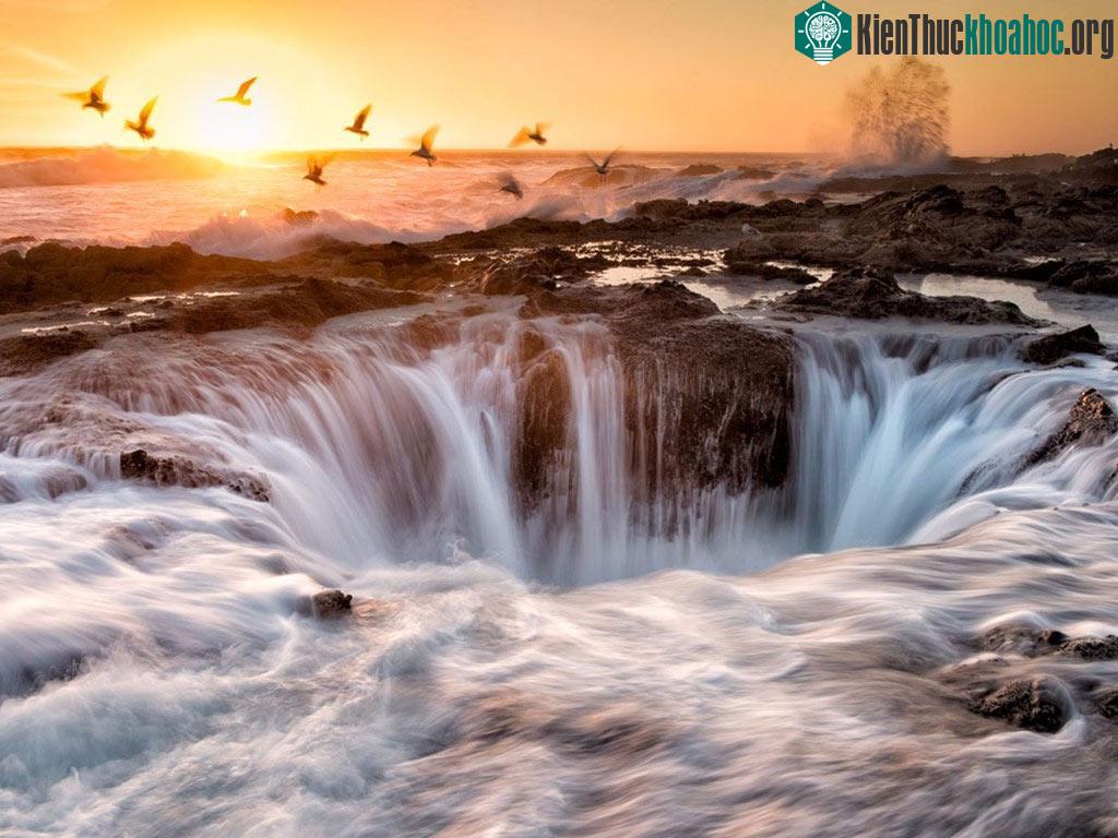 Giếng của Thor nằm ở rìa bờ biển Oregon là một thác nước mặn hình thành nhờ Thái Bình Dương. Nơi này đẹp nhất khi thủy triều dâng cao hay trong những cơn bão (tuy nhiên những lúc đó rất nguy hiểm c...