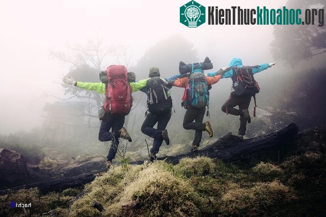 Trong điều kiện thời tiết giá lạnh, chúng tôi đã chuẩn bị đồ đạc rất cẩn thận. Dưới chân núi lúc này, tầm nhìn khá hạn chế, sương mù đặc quánh như đang "nuốt lấy" những khóm cây phía trướ...