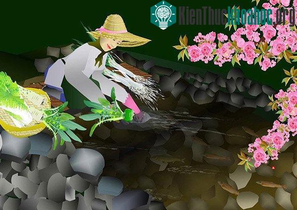 Các bức tranh của Horiuchi thường miêu tả các hoạt động ngoài trời