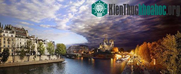 Cầu Tournelle bắc qua sông Seine ở trung tâm thủ đô Paris của Pháp.