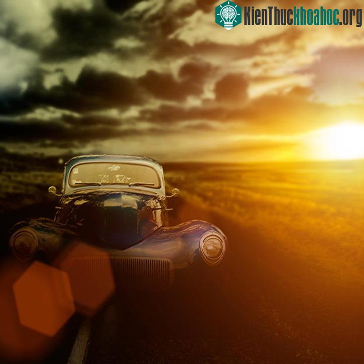 Classic car on country road by Steve Shepherd