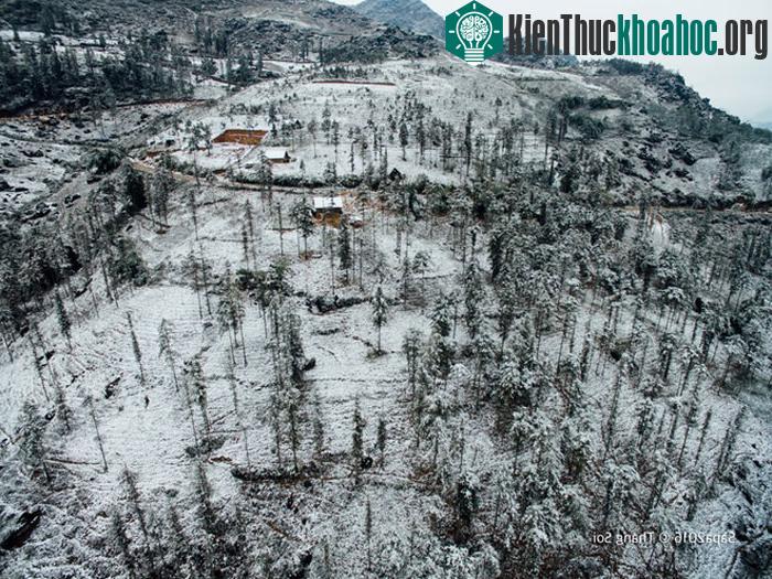 Khung cảnh Sa Pa trông giống như các nước châu Âu vào mùa tuyết rơi.