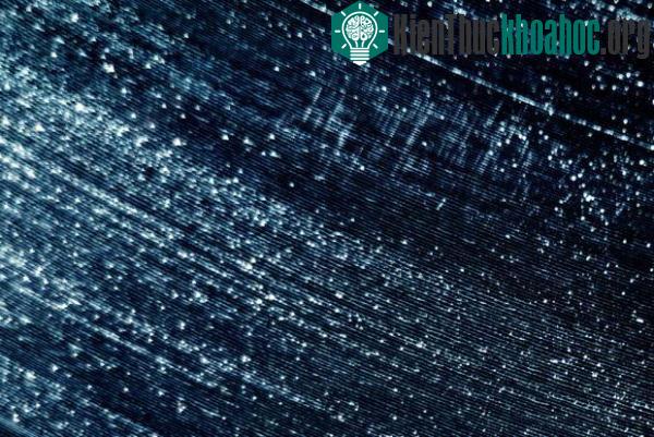 Trong bức ảnh này, ánh sáng phản chiếu trên bề mặt đĩa than.
