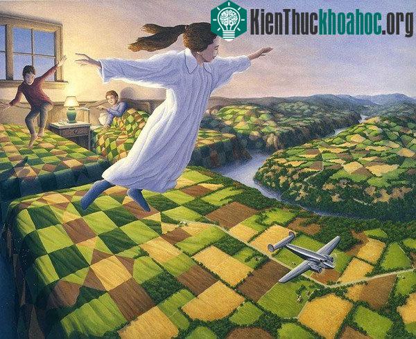 Phải chăng cô gái này đang bay lượn trên cánh đồng xanh ngát nhìn từ không trung?