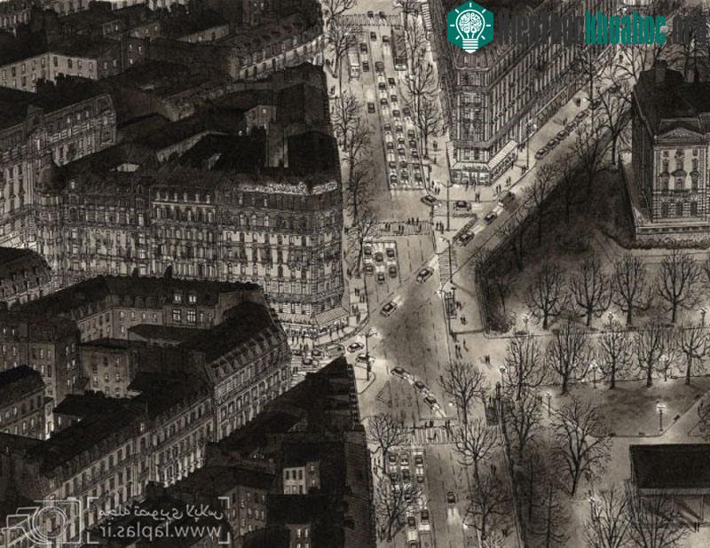 Đại lộ Paris, Pháp về đêm