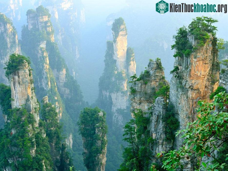 Núi Vũ Lăng Nguyên, Trương Gia Giới, Trung Quốc: Khu thắng cảnh có diện tích 396 km2 với hàng nghìn cột đá lô nhô ấn tượng, nhiều cột còn cao hơn tòa nhà Empire State ở Mỹ. Đây chính là bối cảnh củ...