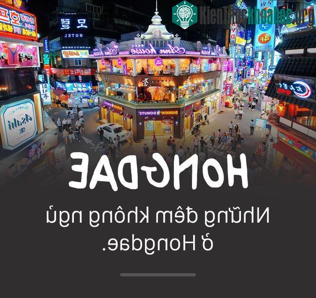 Hongdae là con phố trẻ trung nhất Seoul.