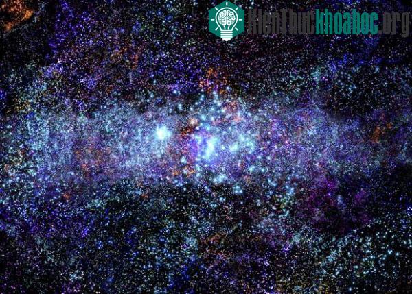 Vũ trụ được lưu lại trong một bức ảnh có giá 10 USD. Thực ra, đây là bức ảnh chụp lại phần đuôi của một chiếc đèn sợi thủy tinh. Bức ảnh được chụp sử dụng kỹ thuật phơi sáng trong thời gian dài.