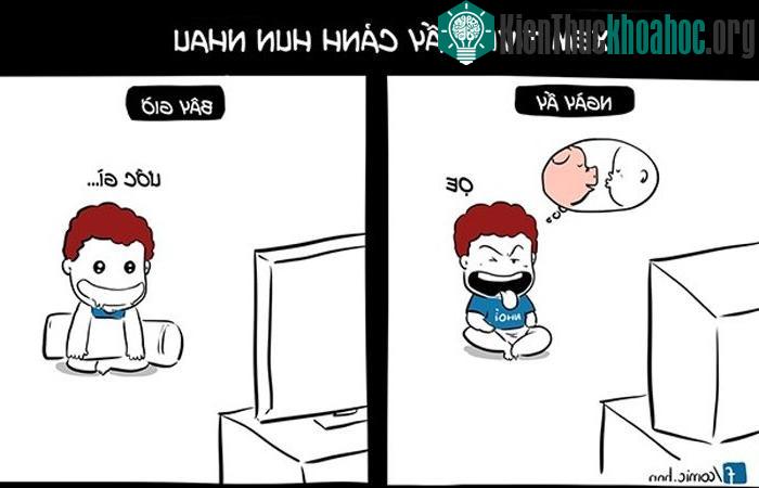 Thuở trẻ trâu thấy mấy cảnh 'hun nhau' là nhăn mặt, quay đi. Còn khi đã già đầu mà vẫn ế thì ước gì mình được như anh/cô ấy.