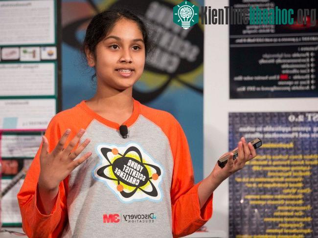 Maanasa Mendu – Cô bé đoạt giải cao nhất tại Young Scienctist Challenge.
