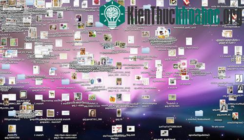 Đừng để màn hình desktop quá bừa bộn.