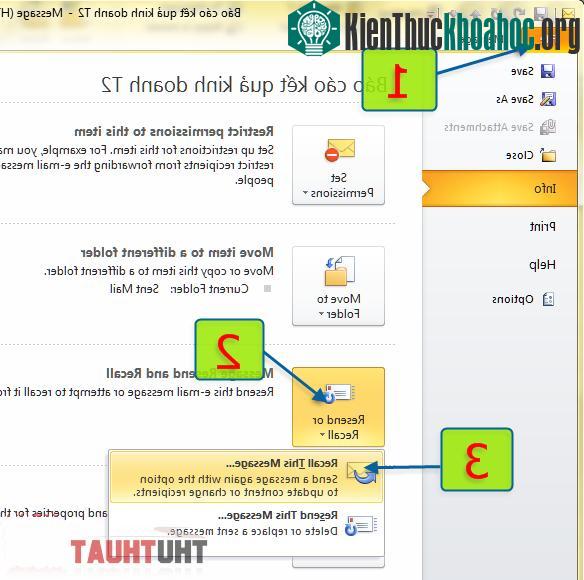Thủ thuật đơn giản để “triệu hồi” e-mail đã gửi