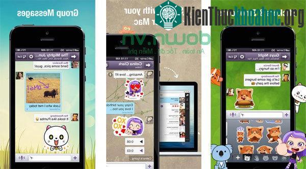 Tổng hợp công cụ chat miễn phí trên iPhone